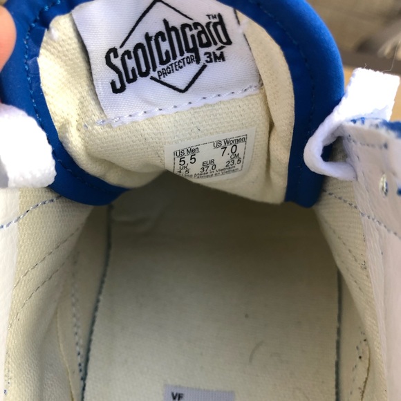 NWT Vans M/5.5 W/7 Princess Blue & True White - Picture 4 of 8